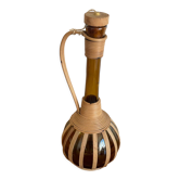 Amber rattan bottle decanter
