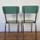 Set of 2 1950s bistro chairs