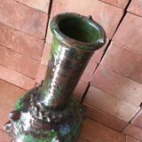 TAMEGROUTE POTTERY VASE IN GLAZED TERRACOTTA