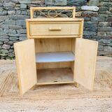 Rattan bedside table