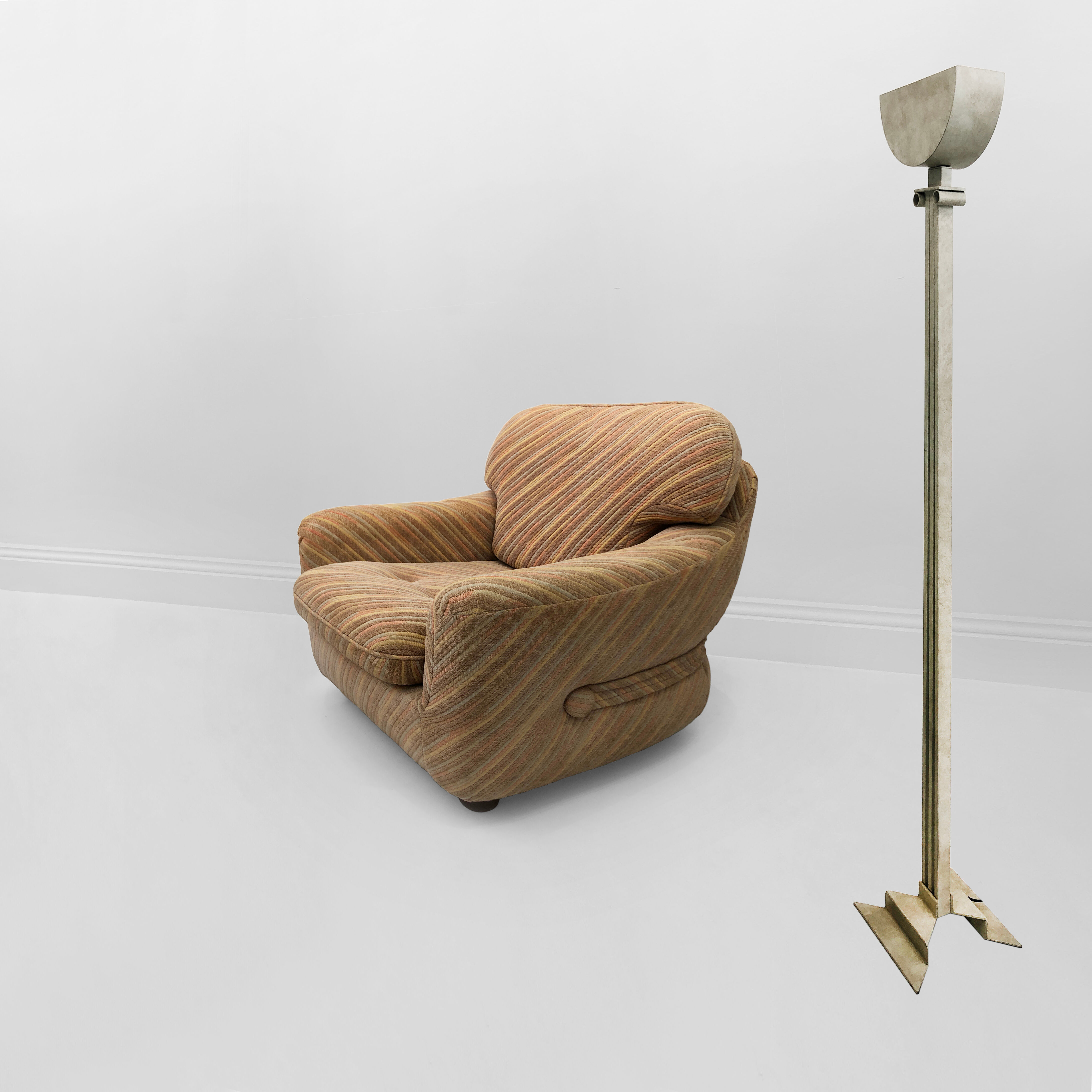 Pastel italian zorzi armchair midcentury 1970s