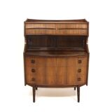 Scandinavian rosewood secretary desk, Gunnar Falsig, Denmark, 1960