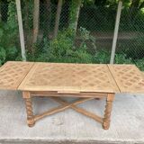 18th century monastery dining table renovated in solid oak 250cm