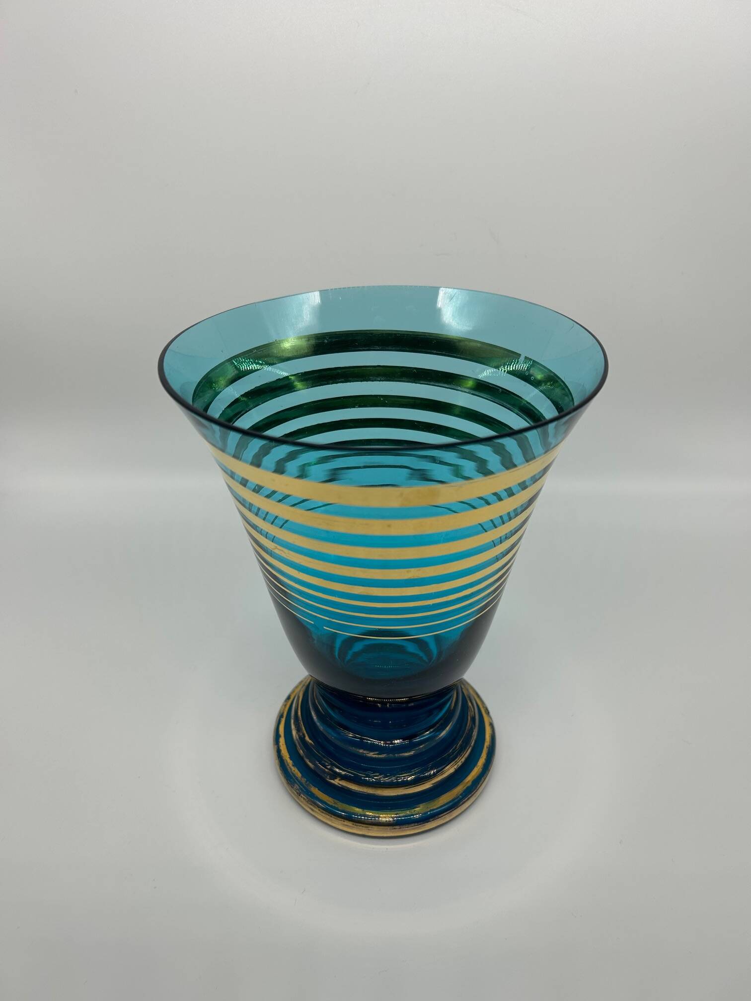 1950s glass vase