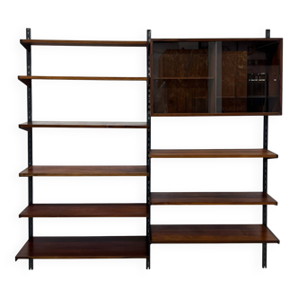 Rosewood Modular Wall System By Kai Kristiansen for Feldballes, 1960s.