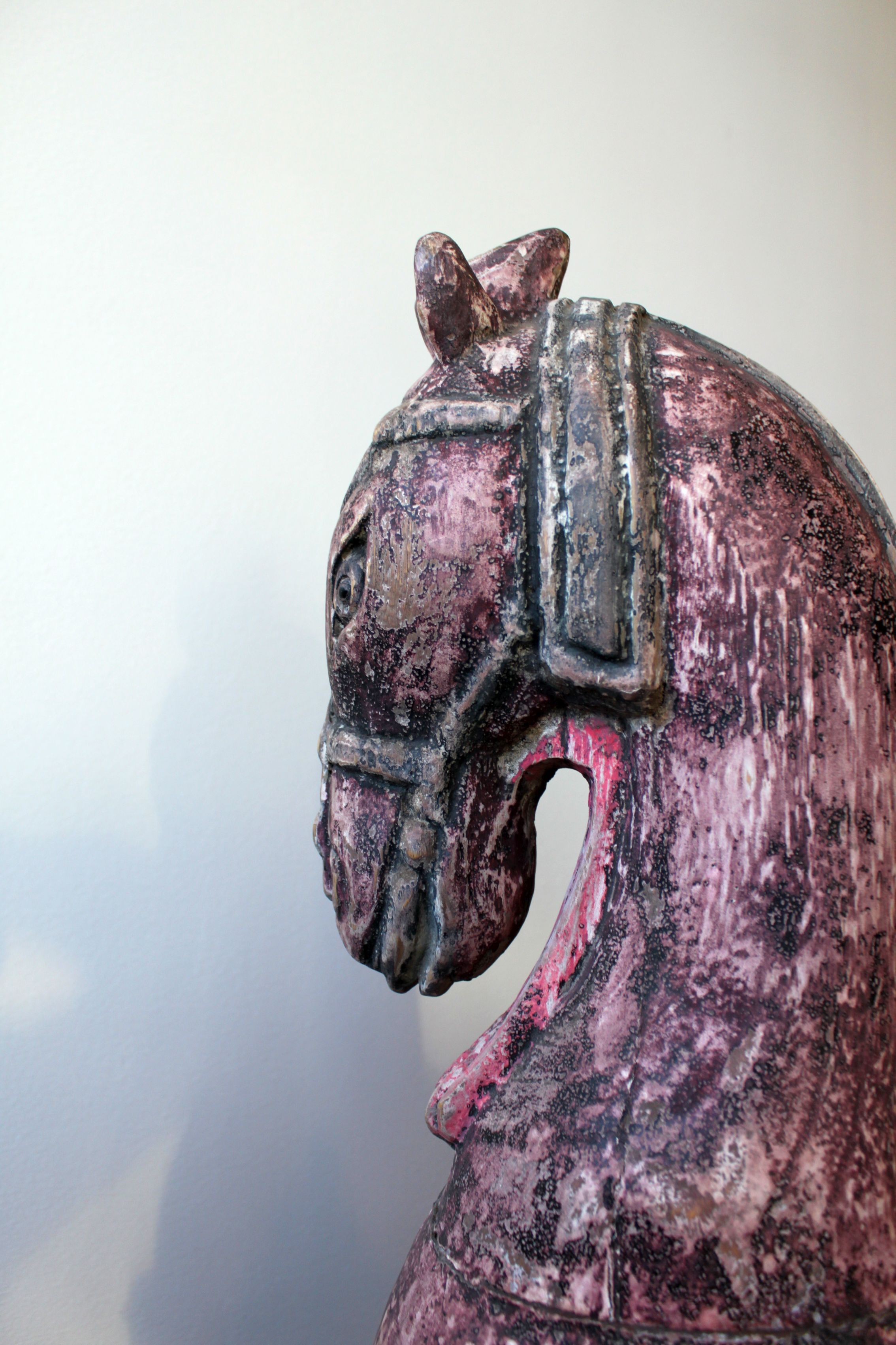 Polychrome wooden horse