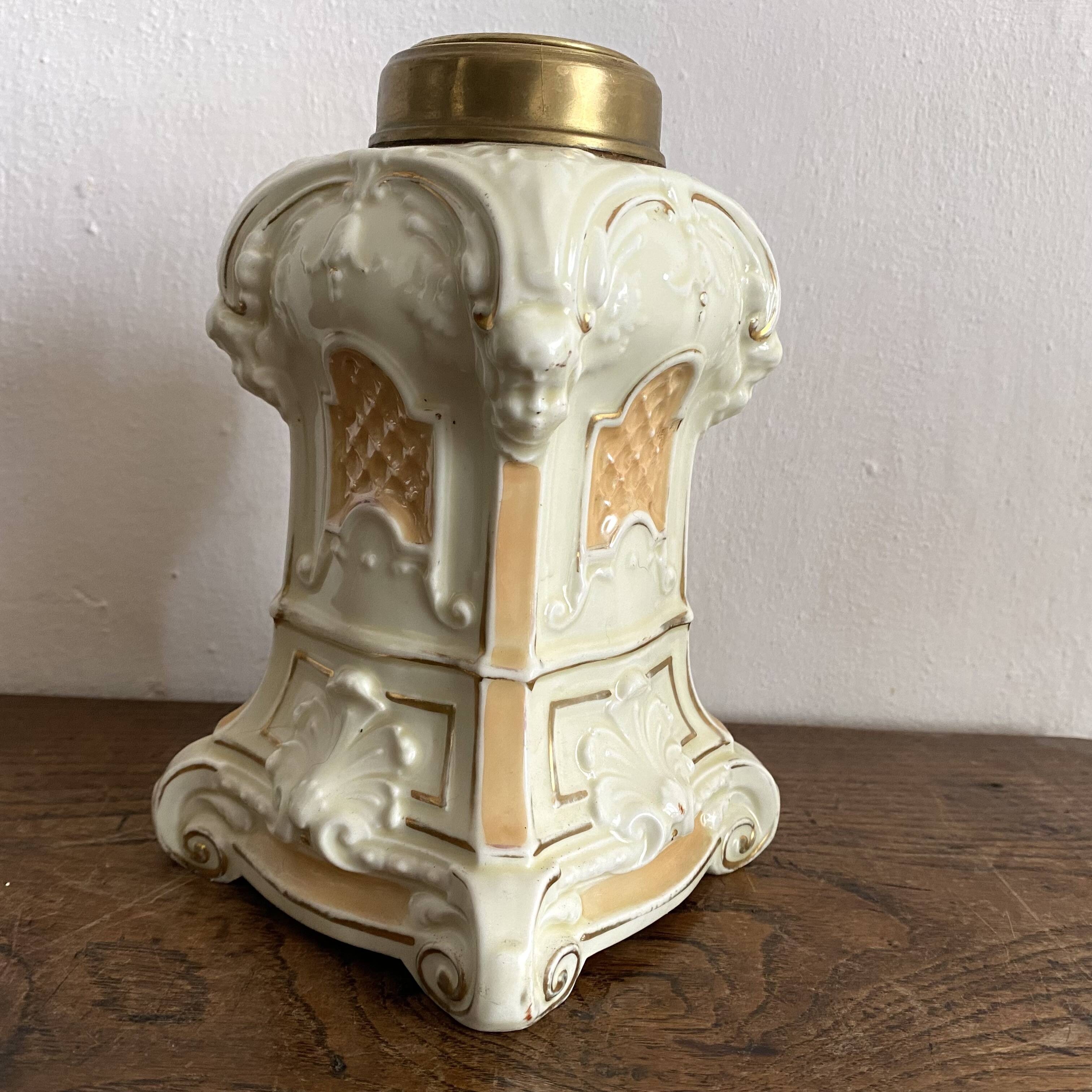 Homemade ceramic vase slip