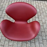 Fritz Hansen Swan chair in Indian Red leder, NIEUW!!!