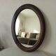 Miroir ovale vintage années 60/70 69*54 cm