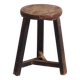 Antique round dark colored stool (c.1900)
