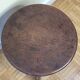 Artisanal brutalist tripod wooden stool