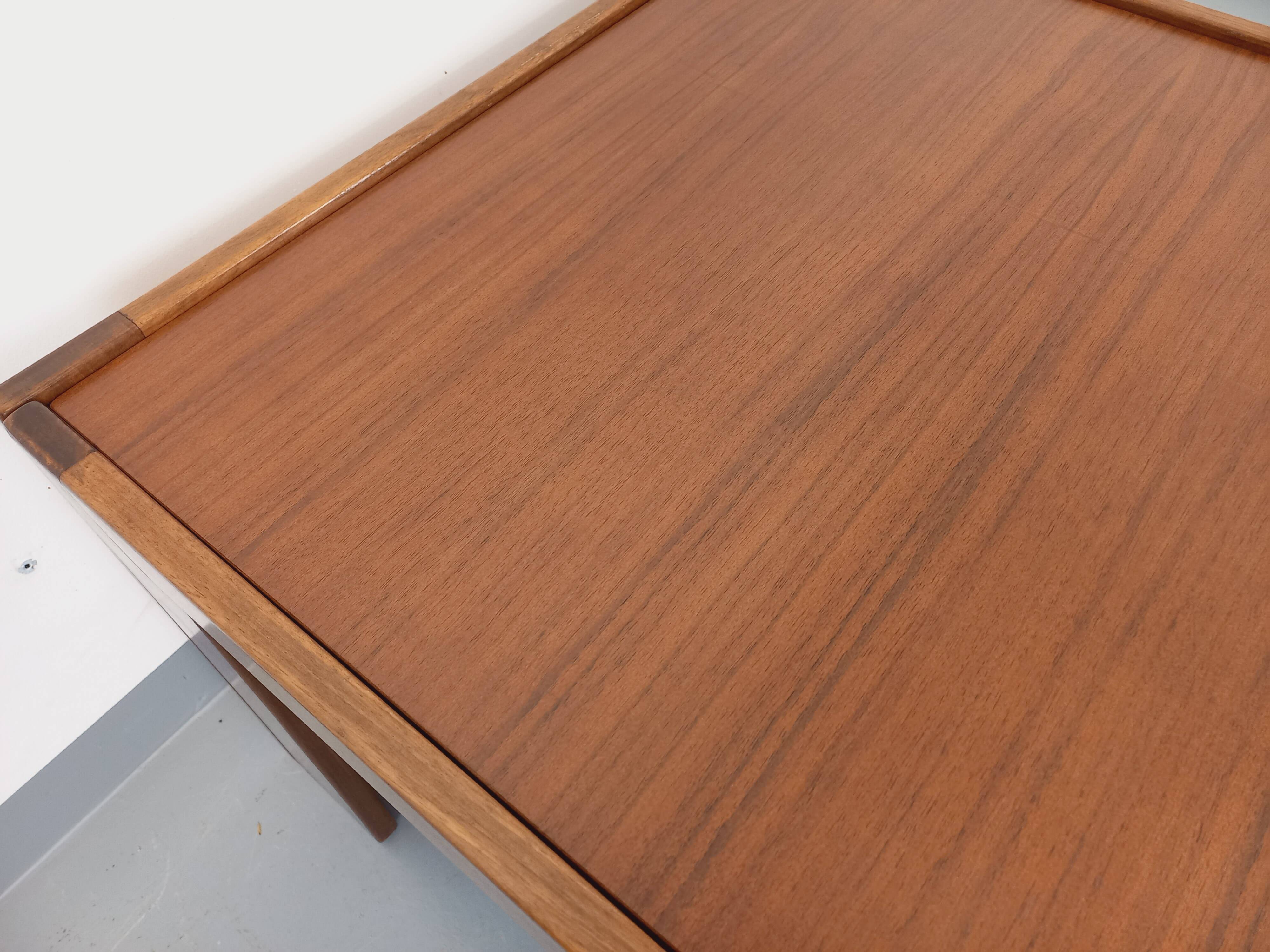 Vintage Italian square coffee table by Afra and Tobia Scarpa for Cassina