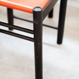 Table and 6 chairs mod. ibisco, 70's/80's