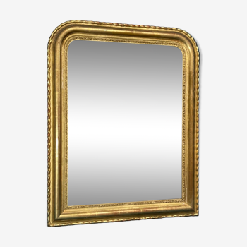 Louis-Philippe mirror H71x56 cm gilding in good condition