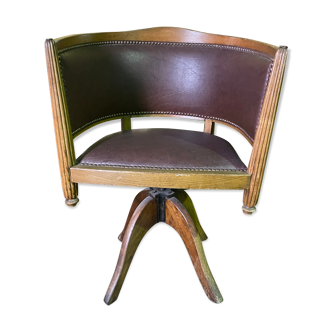 Swivel office chair Art Deco era
