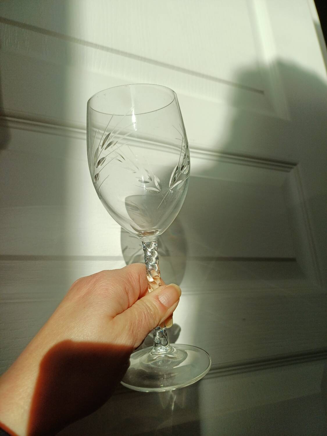 Crystal D'Arques footed glasses