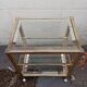 Brass and glass dessert table