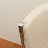 White skai armchair