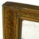 Miroir français ancien à cadre doré orné de cygnes, époque de la Restauration