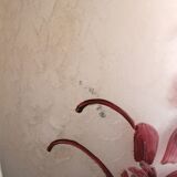 François Théodore Legras ovoid vase with flower decoration Rubis Art Nouveau