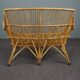 Mid-century rattan 2-seater sofa, Dutch design 1950s