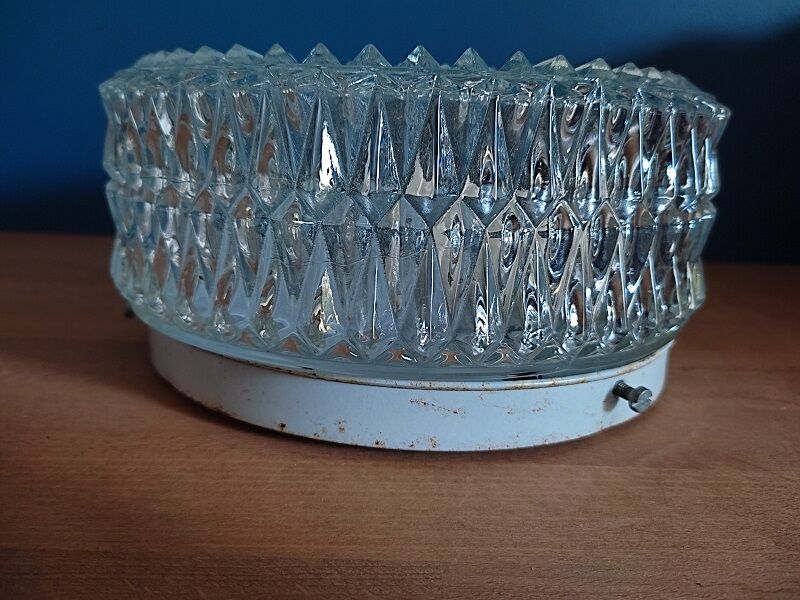 Ceiling lamp original star wall lamp in old molded glass