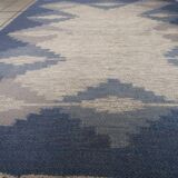 Tapis kilim vintage fait main Ardabil 145cm x 193cm - 1C1010