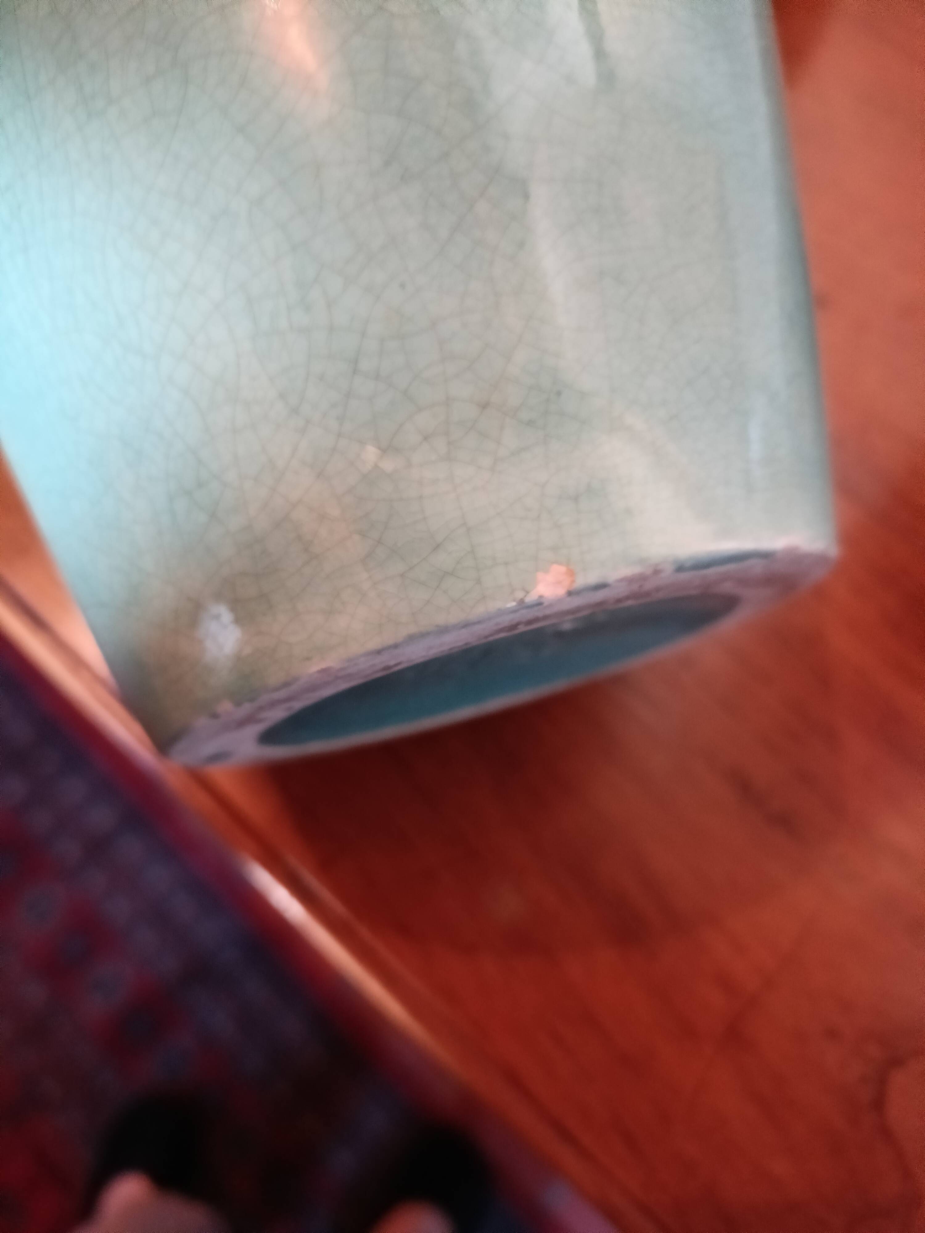 Vintage cracked vase