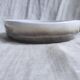 Large dish in white ceramic and earth