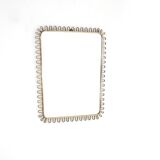 Brass wall mirror, Italy, 1950s