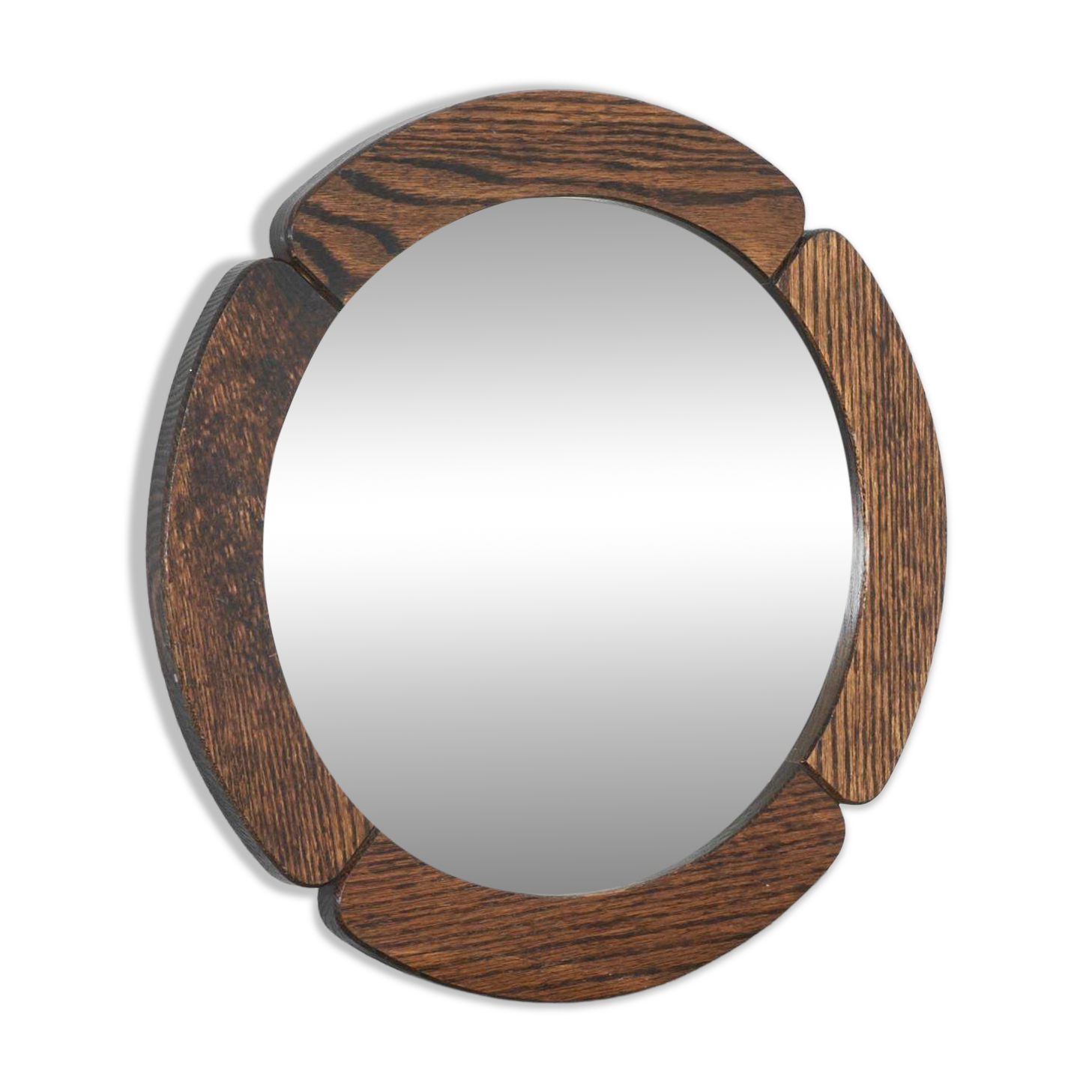 'Clove' mirror in solid oak 1970