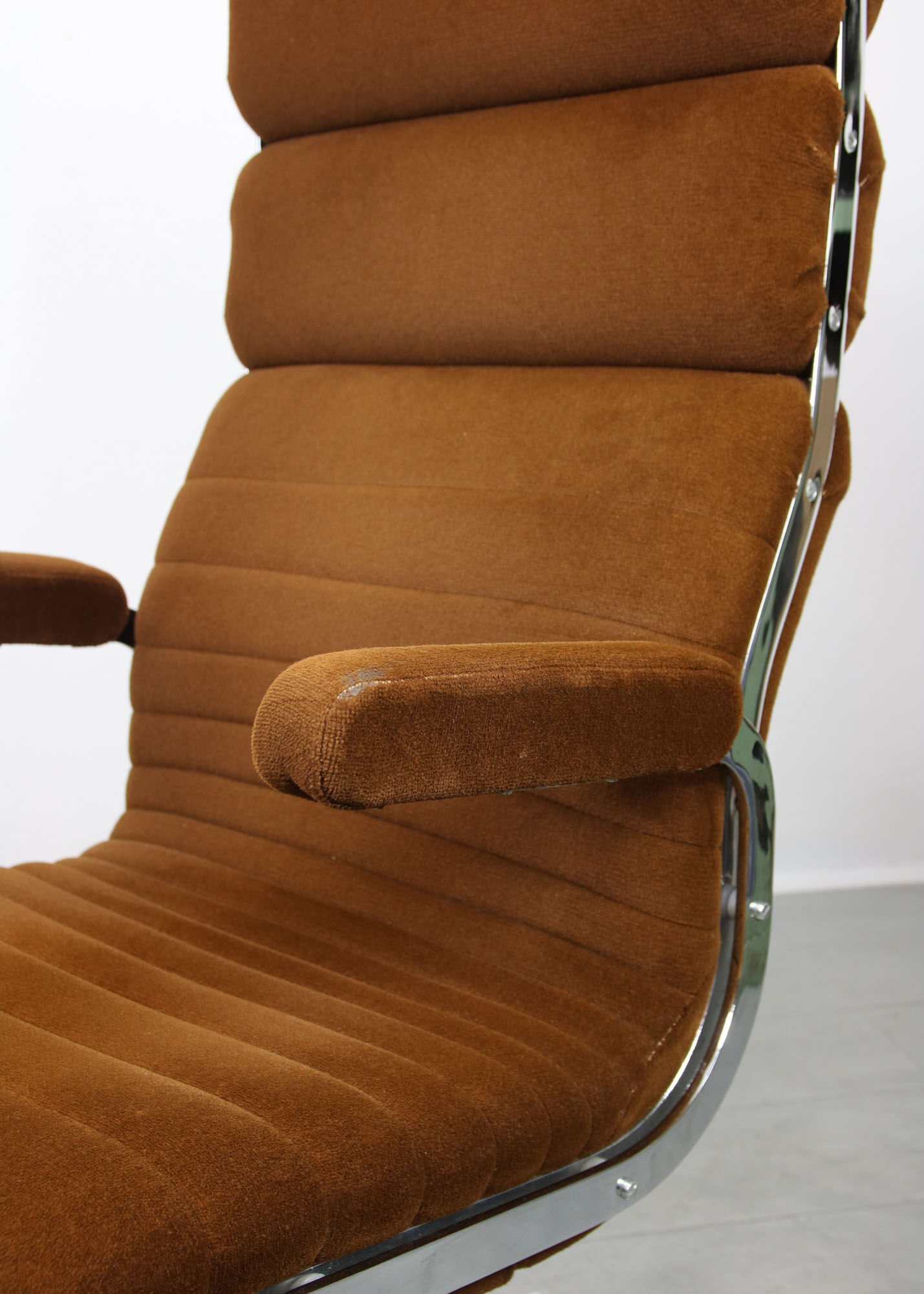 Chaise de direction vintage soft pad, années 80
