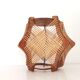 Vintage 60s Mid Century Modern wooden lamp shade for ceiling lamp