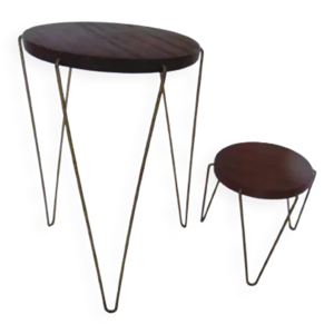 Deux tables gigognes