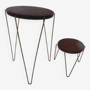 Two neswedishen nesting tables sta suede scandinavian