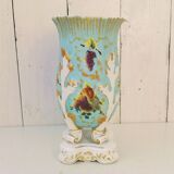 Porcelain vase of Paris gilding and fruit Napoleon III