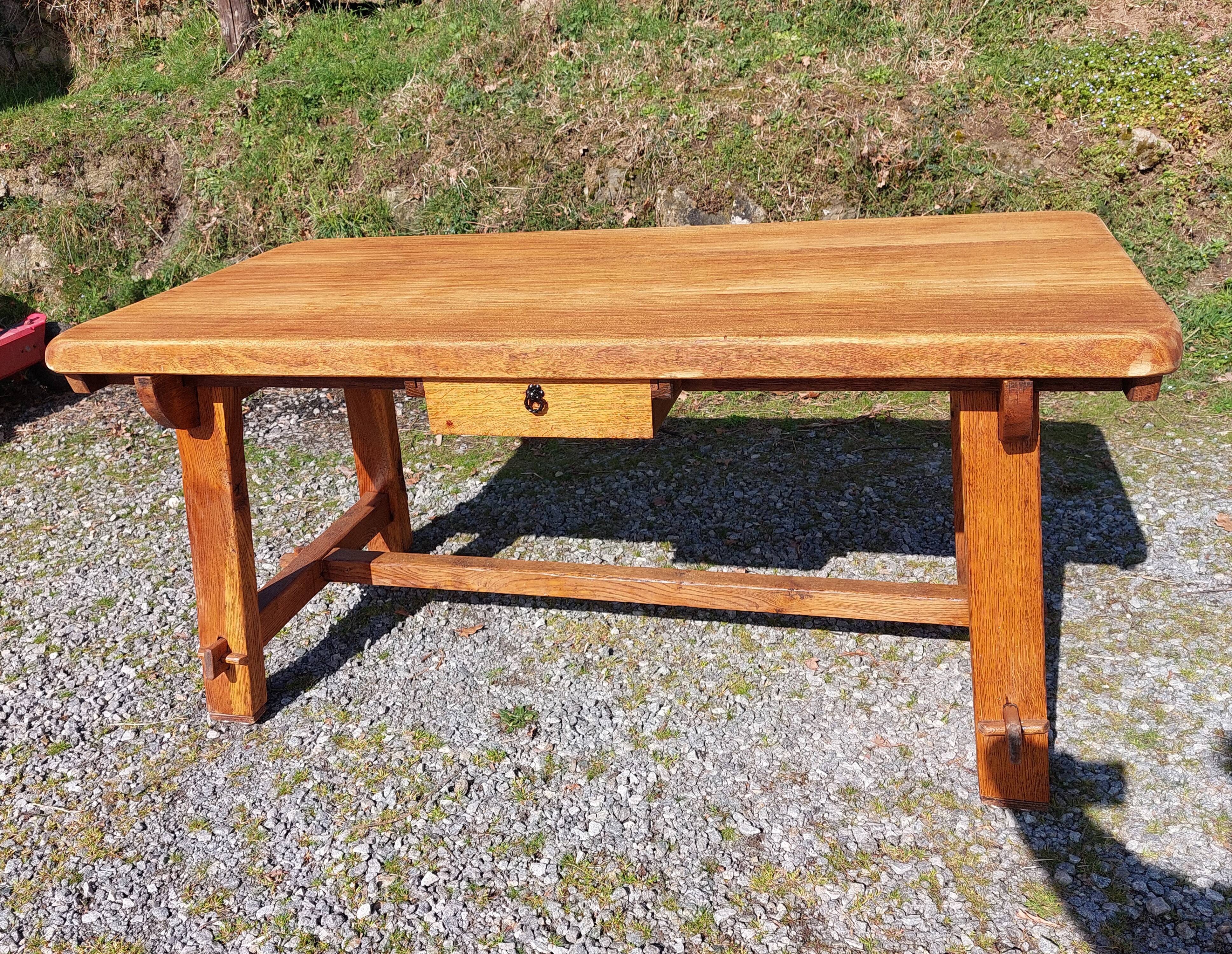 farm table with extensions, solid wood