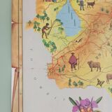 Vintage pictorial map of Venezuela 1960's
