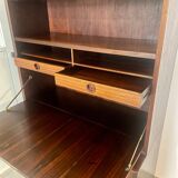Vintage Scandinavian 2-piece secretary. Rosewood, 1970s