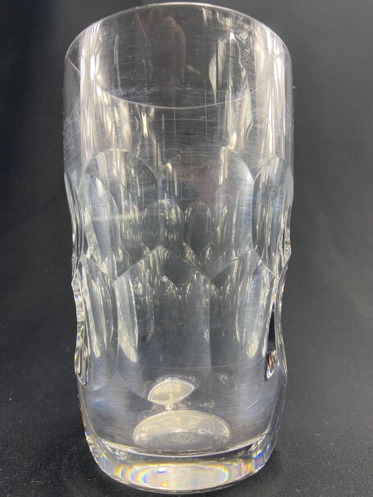 Cut crystal vase signed BACCARAT