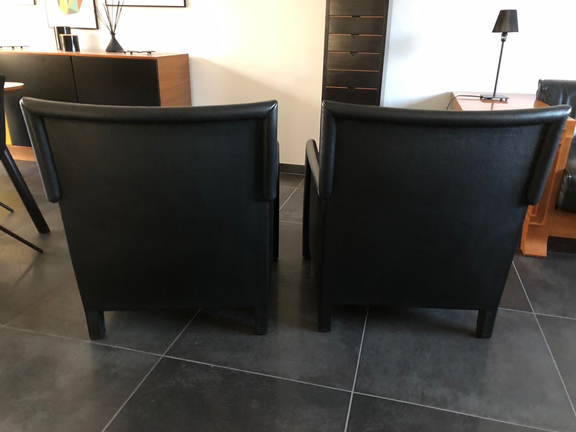 Pair of armchairs by Luca Meda