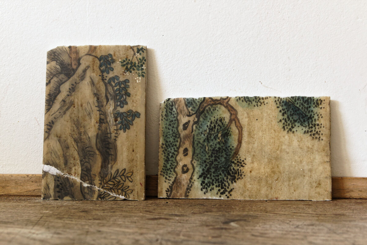 Alabaster paintings, China, 19th century