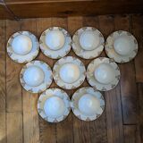 Vintage tea coffee service fine porcelain art deco gilded