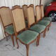 Set of 8 chairs back canned, seat very comfortable