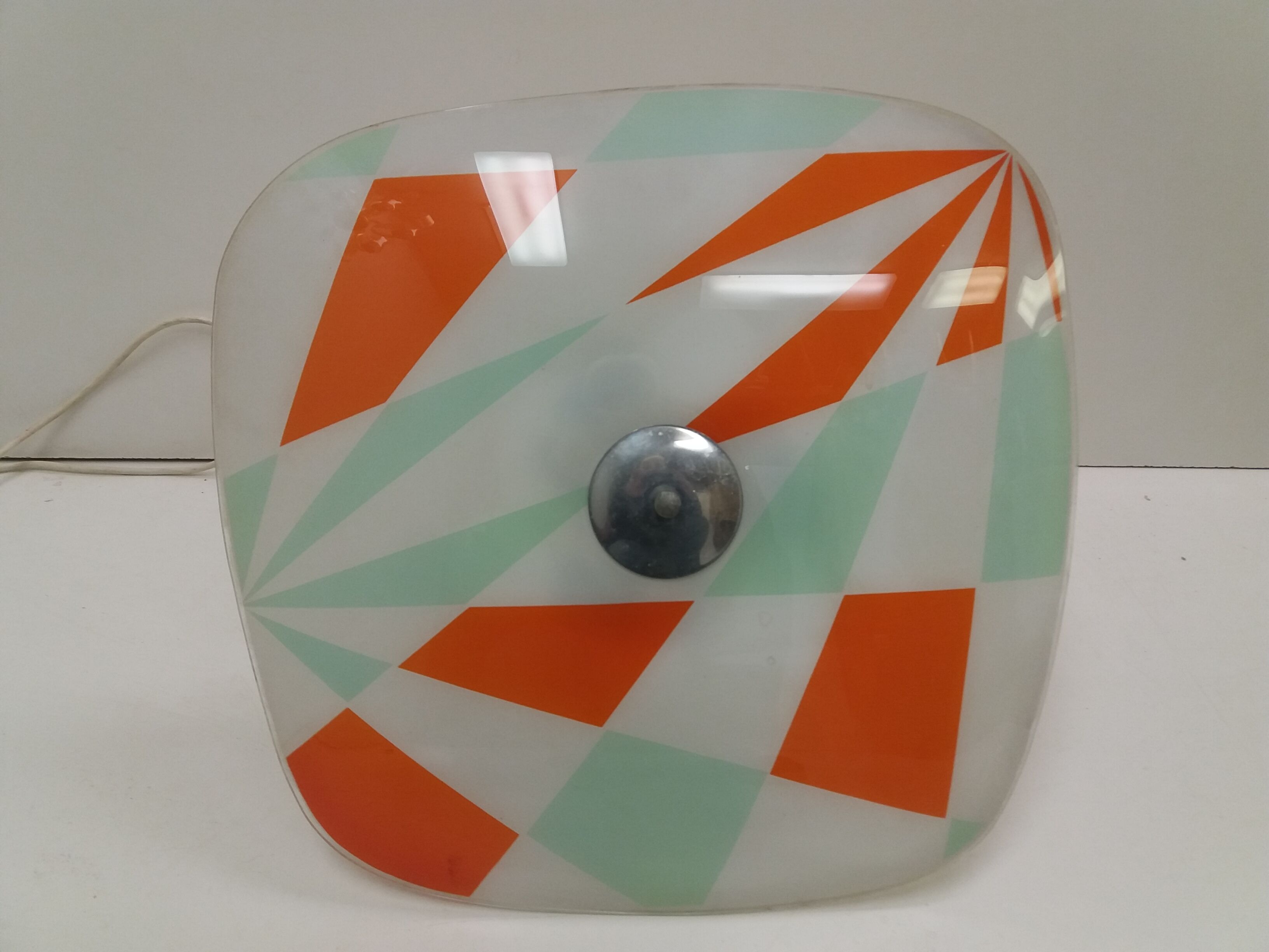 Mid-century design glass pendant/Napako, 1960's.