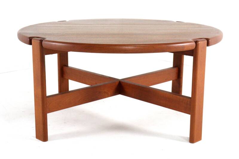 Niels Bach solid teak coffee table - danish design mid century modern