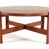 Niels Bach solid teak coffee table - danish design mid century modern