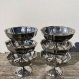 6 stainless steel cups