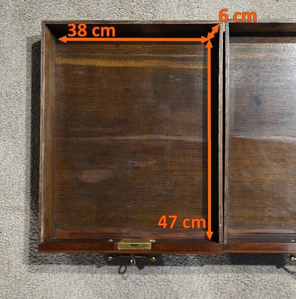Commode scribanne en acajou massif, époque Géorgienne, Angleterre, XVIIIème s.