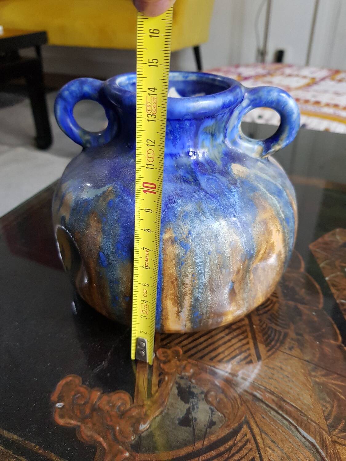 Old pottery ceramic jar